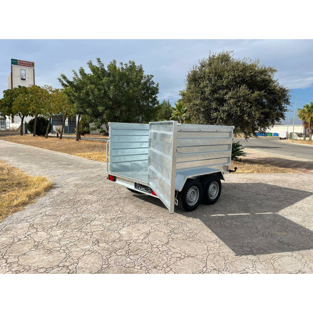 remolque caja abierta basculante 2 ejes
